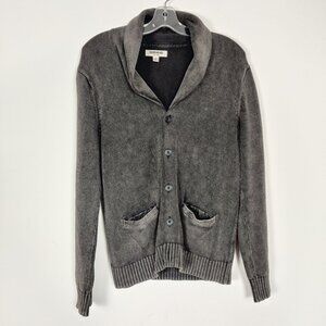 Goodthreads Men's Cardigan Size M Gray Cotton Casual Knitwear Outdoor Timeless